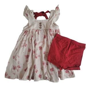 Omi Jo Vanilla & Red Floral Set